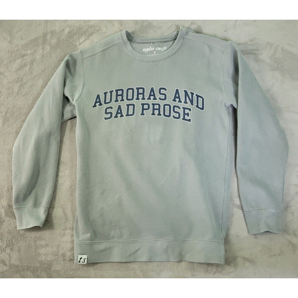 Taylor Swift Auroras And Sad Prose Sweatshirt Small Folklore The Lakes Eras Tour